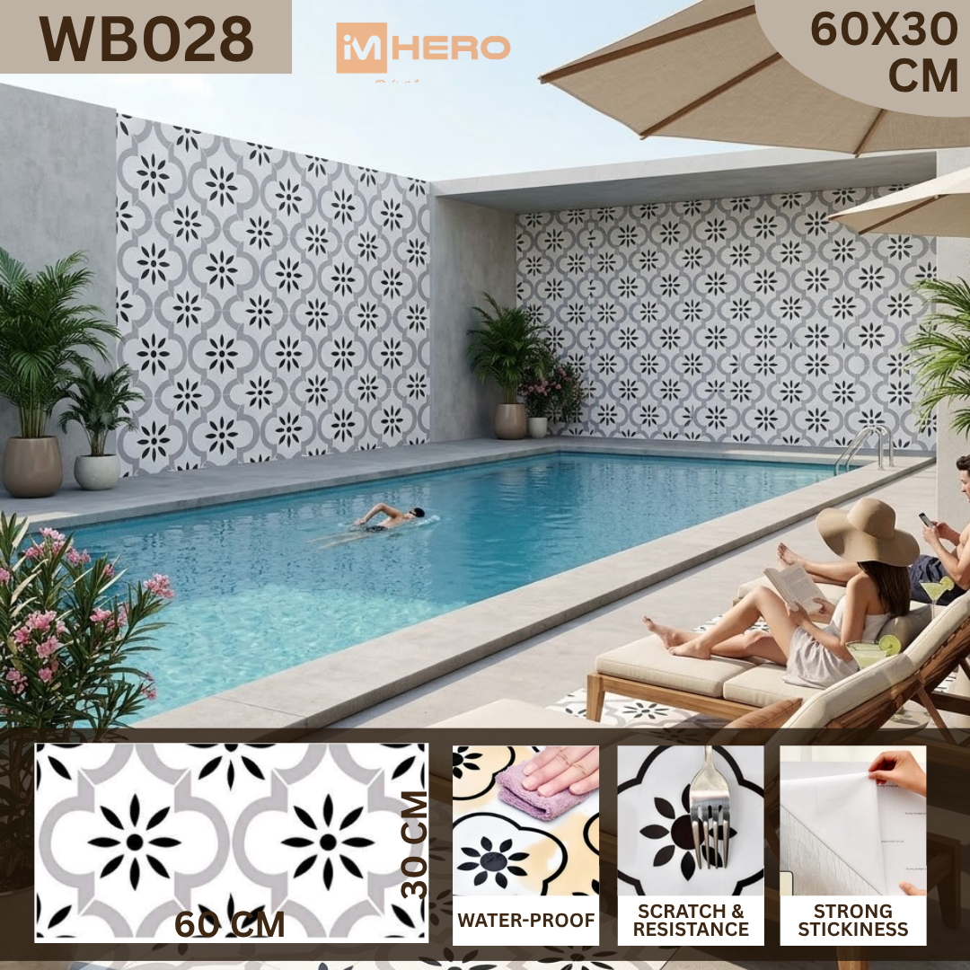 KITCHEN WALL FLOOR OIL WATER RESISTANT STICKER_8