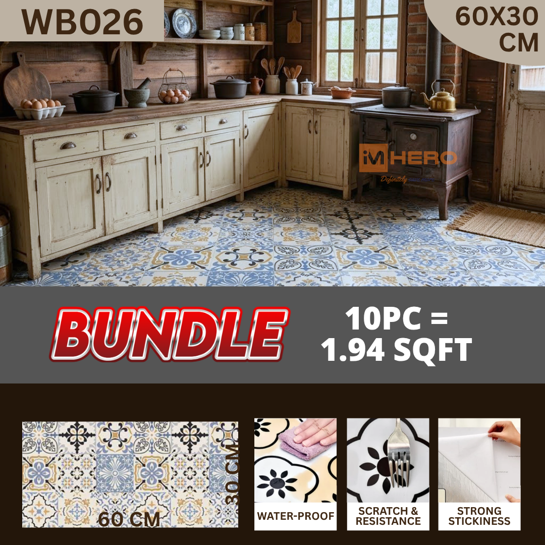 KITCHEN WALL FLOOR OIL WATER RESISTANT STICKER_19