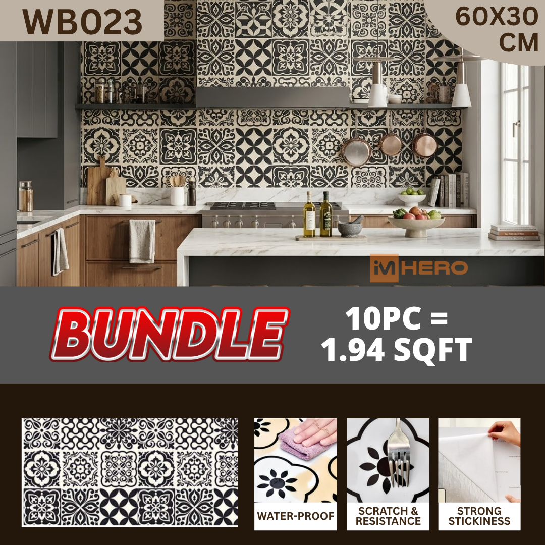 KITCHEN WALL FLOOR OIL WATER RESISTANT STICKER_23