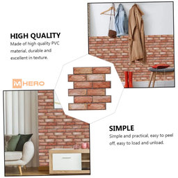 BRICK VINTAGE 3D TEXTURE WALL STICKER