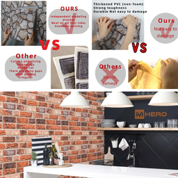 BRICK VINTAGE 3D TEXTURE WALL STICKER