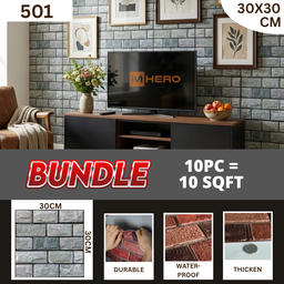BRICK VINTAGE 3D TEXTURE WALL STICKER