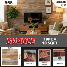 BRICK VINTAGE 3D TEXTURE WALL STICKER