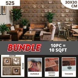 BRICK VINTAGE 3D TEXTURE WALL STICKER