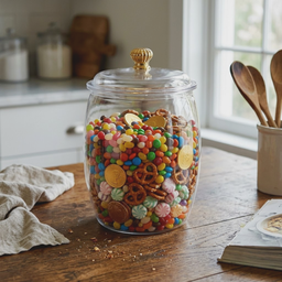 TRANSPARENT LARGE JAR AIRTIGHT