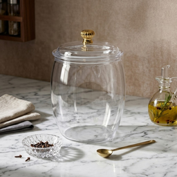 TRANSPARENT LARGE JAR AIRTIGHT