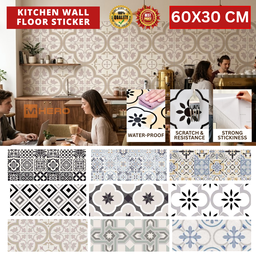 KITCHEN WALL FLOOR OIL WATER RESISTANT STICKER