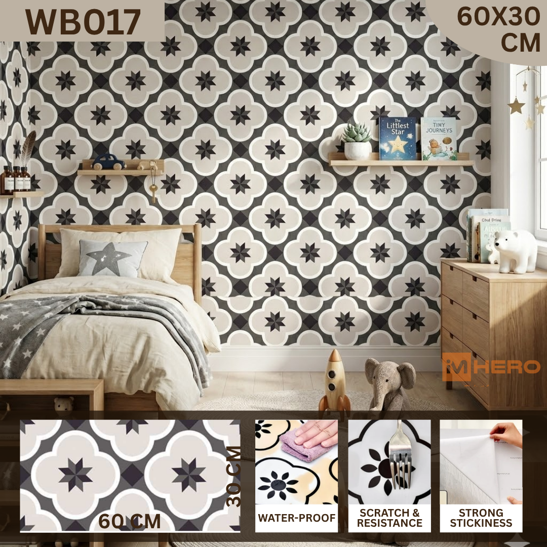 KITCHEN WALL FLOOR OIL WATER RESISTANT STICKER_8