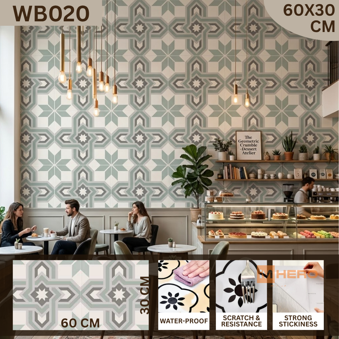 KITCHEN WALL FLOOR OIL WATER RESISTANT STICKER_9
