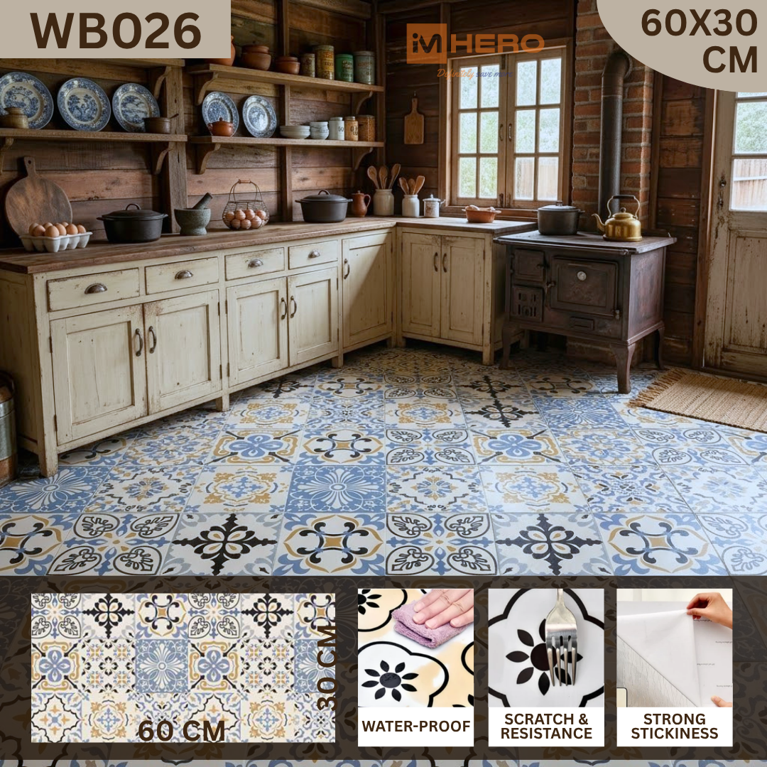 KITCHEN WALL FLOOR OIL WATER RESISTANT STICKER_12