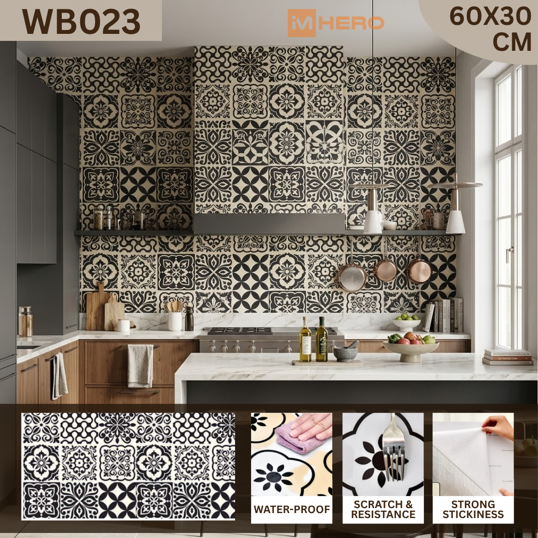 KITCHEN WALL FLOOR OIL WATER RESISTANT STICKER_14