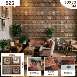BRICK VINTAGE 3D TEXTURE WALL STICKER