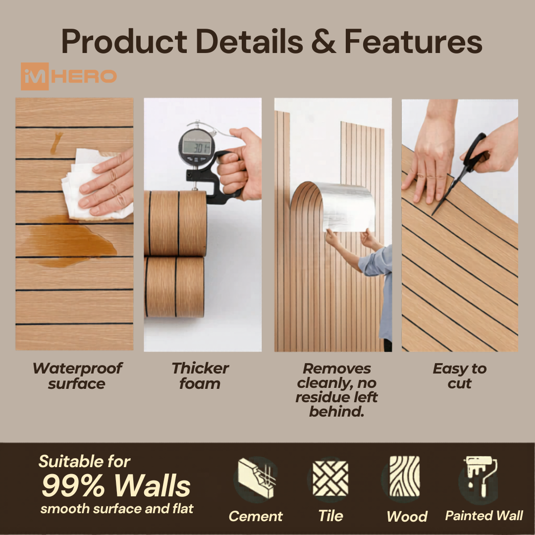 MODERN 3D THICK WOOD FOAM WALL STICKER_4