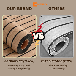 MODERN 3D THICK WOOD FOAM WALL STICKER
