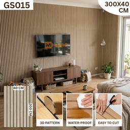 MODERN 3D THICK WOOD FOAM WALL STICKER