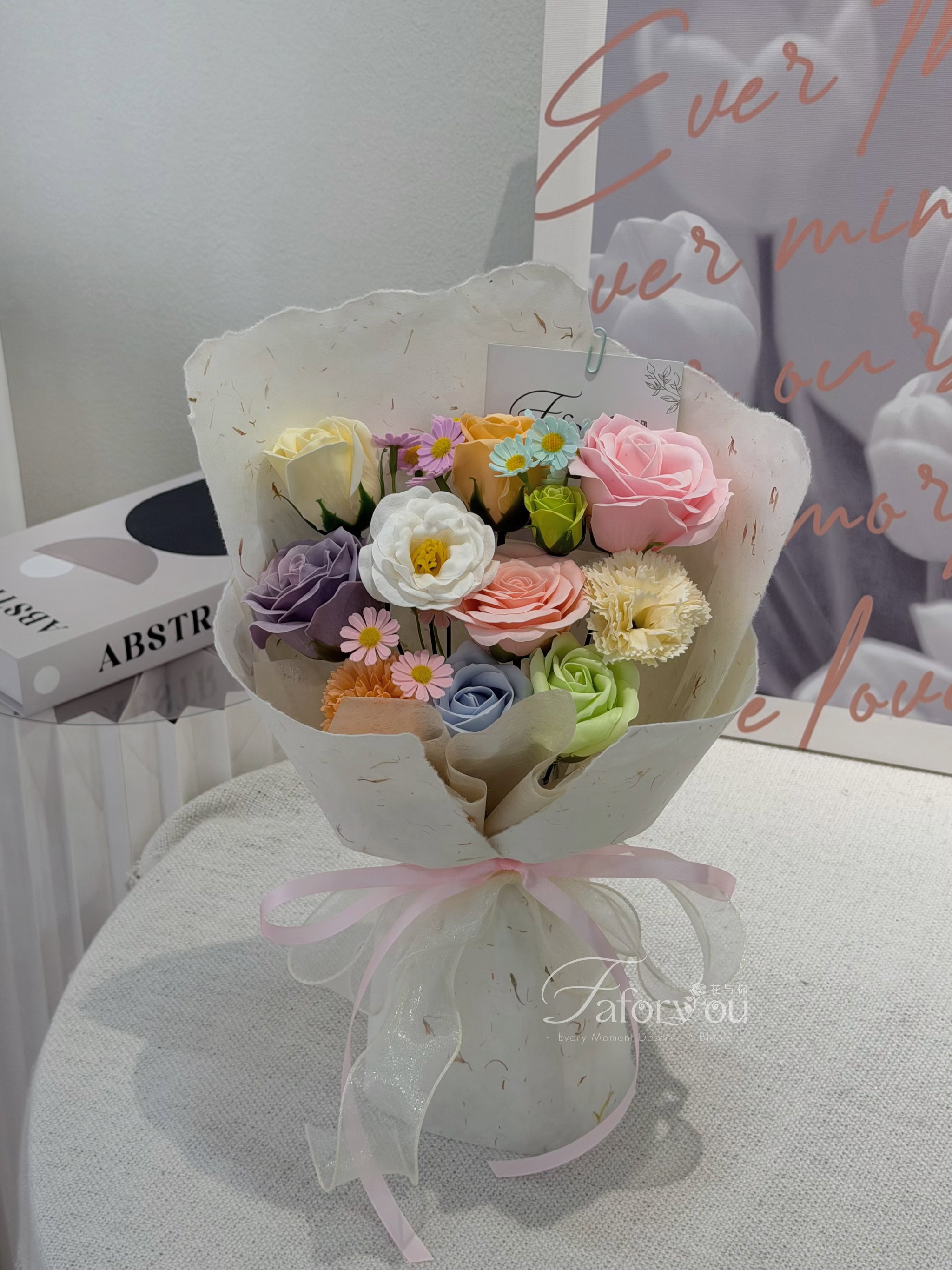 Classic Soap Flower Mixed Dong Ba Bouquet _4