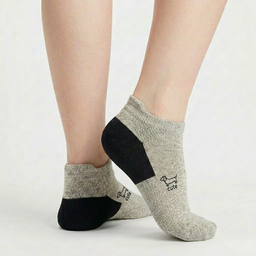 [10267] - 5 Pairs Unisex's Low-Cut Ankle Cotton Socks - Versatile, Breathable & Odor-Resistant (10267)