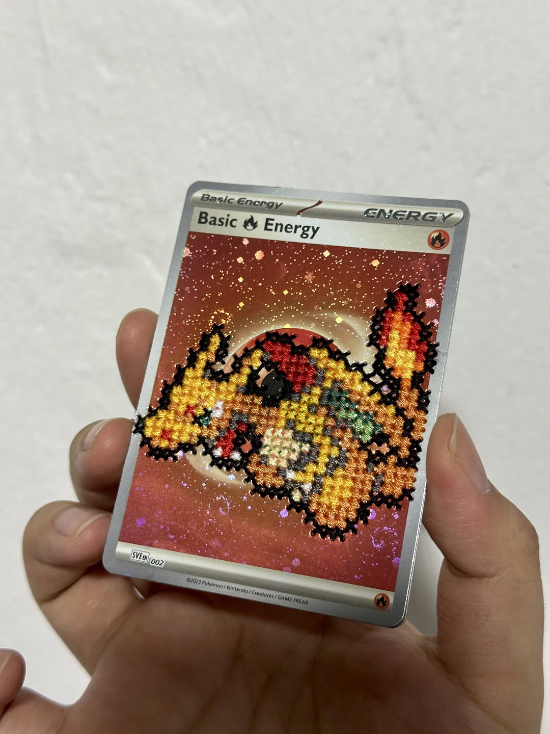 custom cross stitch pokemon card