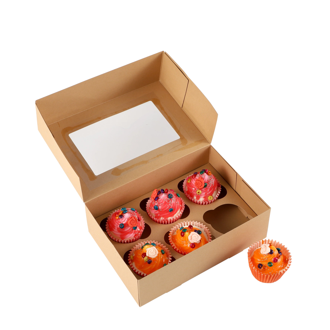 6 Cavity Cupcake Box