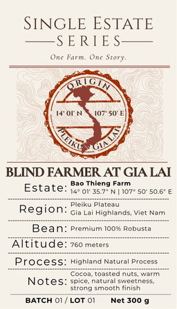 Робуста Blind Farmer at Gia Lai