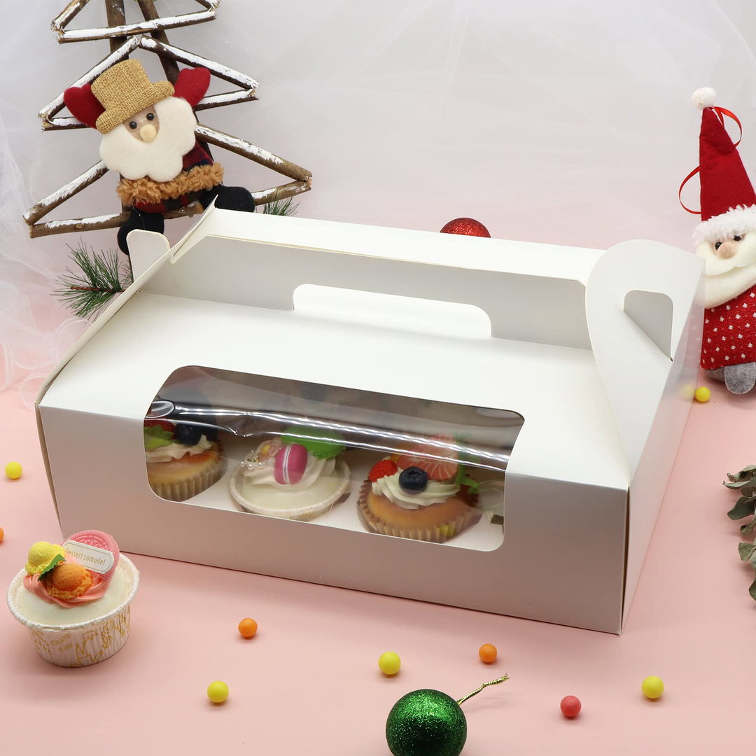 12 Cavity Cupcake box with Handle