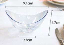Moon Shape Dessert Cup (pack of 10)