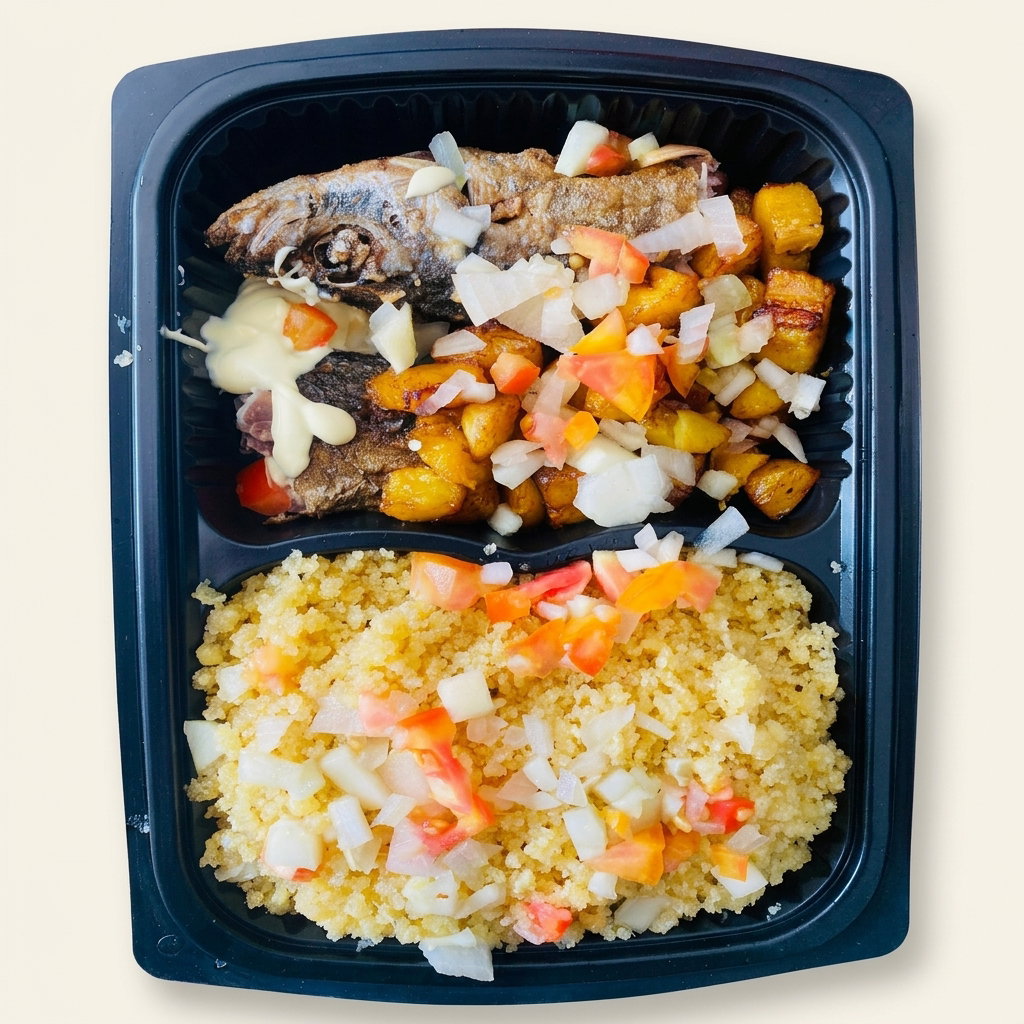 Attiéké Poisson banane_1