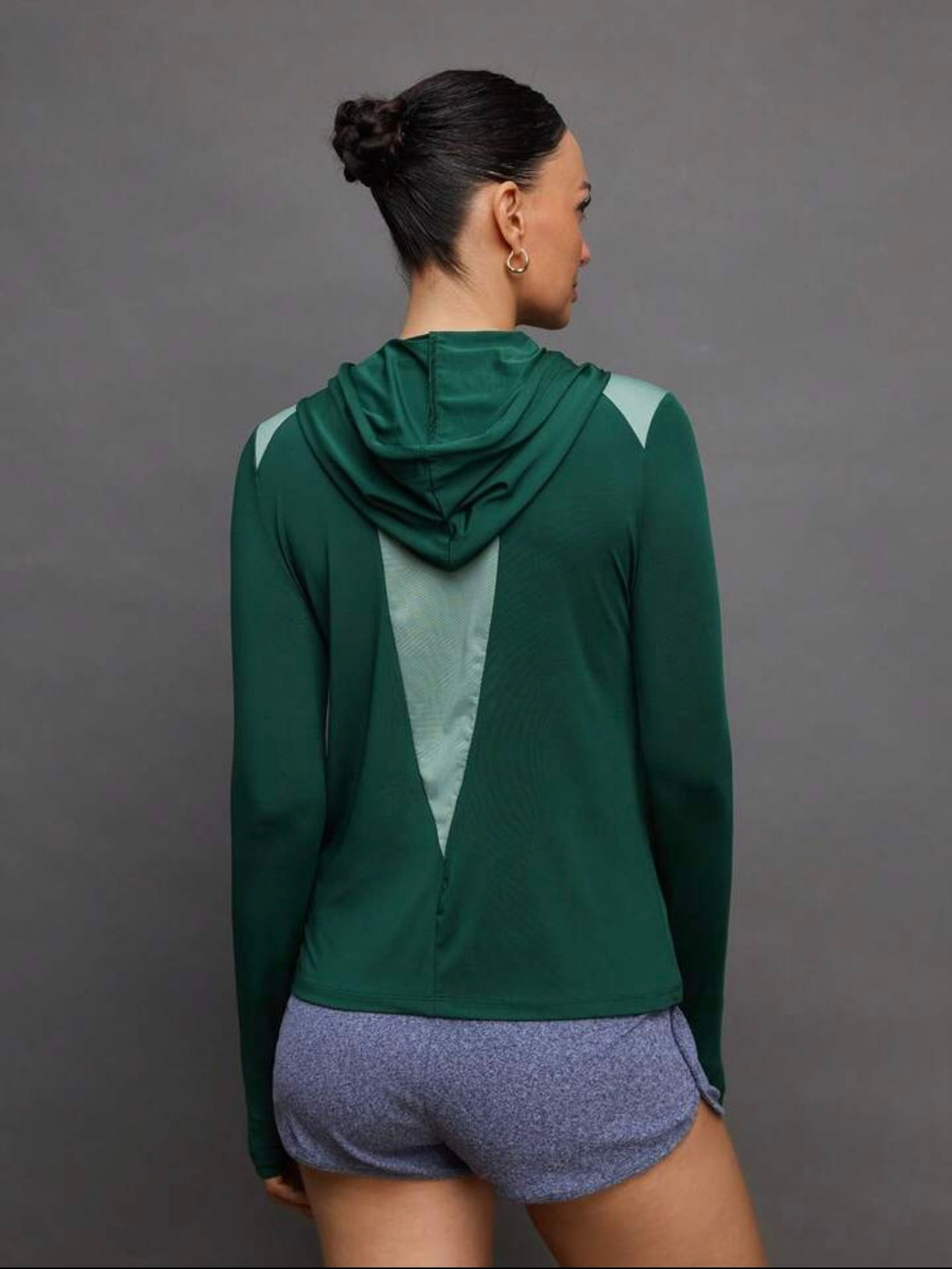 Women Reg Dri-Fit Hoodies (GREEN) _1