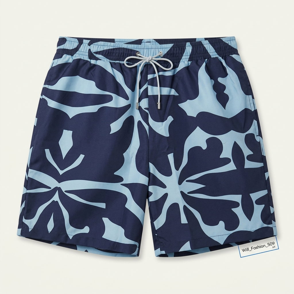 Short Swim Trunks Bleu 1ZW5008_0