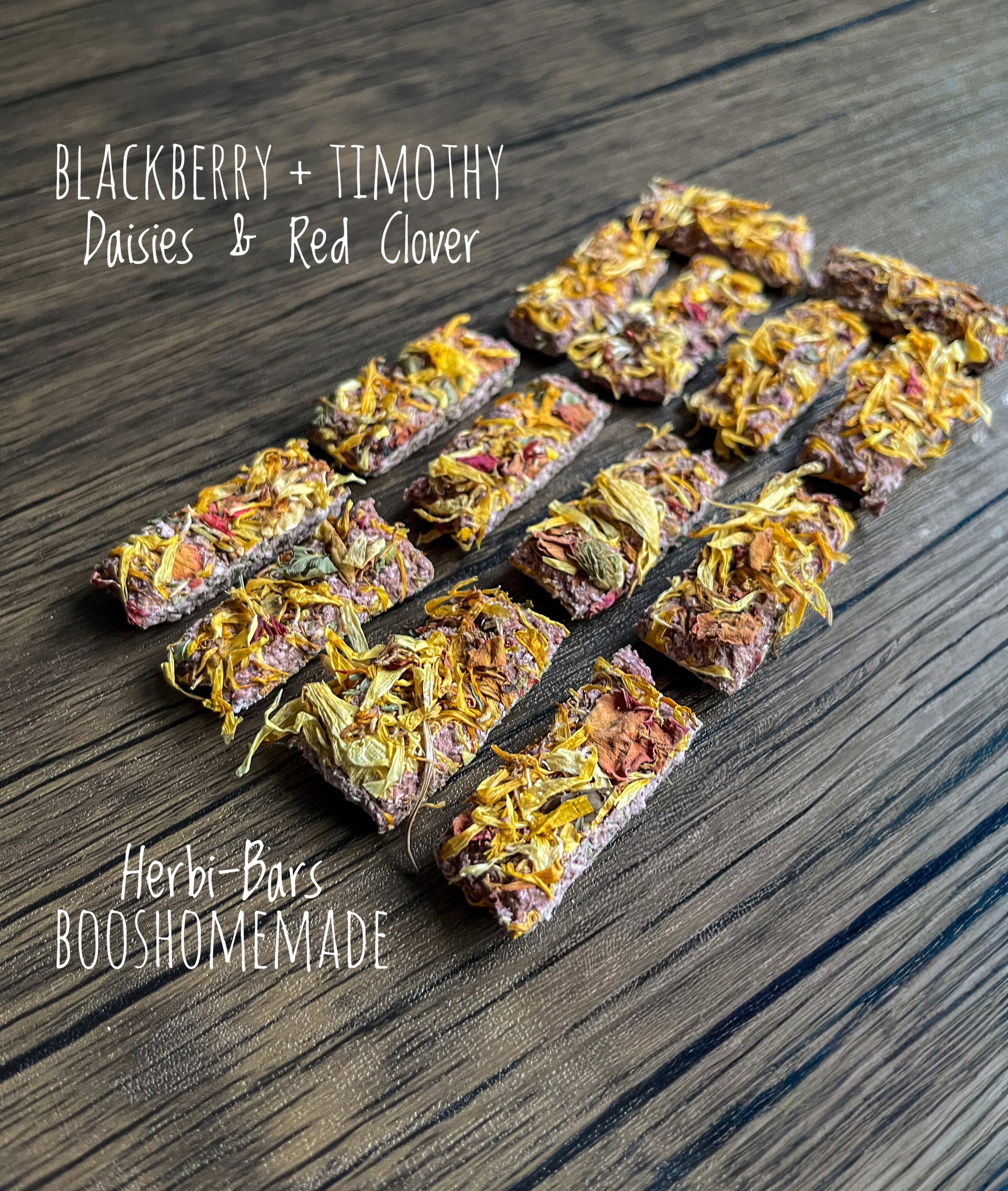 Herbi-Bars: Blackberry, Timothy Hay, Daisies & Red Clover Flowers_0
