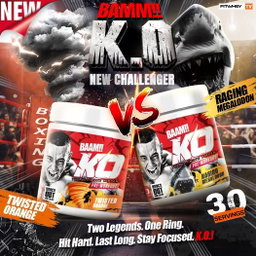 BAAM!! KO !! Ultimate Pre-Workout × DOPPO – 378 g (30 Servings) | Energy • Focus • Endurance