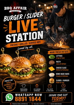 Burger / Slider Live Station