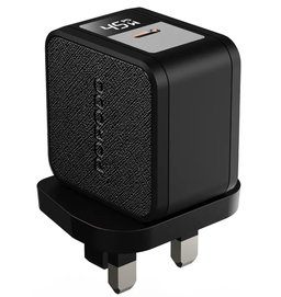  Porodo Quantum 45W C UK GaN Charger with Digital Screen with C - C 60W 3A Braided Cable :