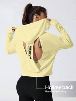 Yellow Racerback Hoodies     