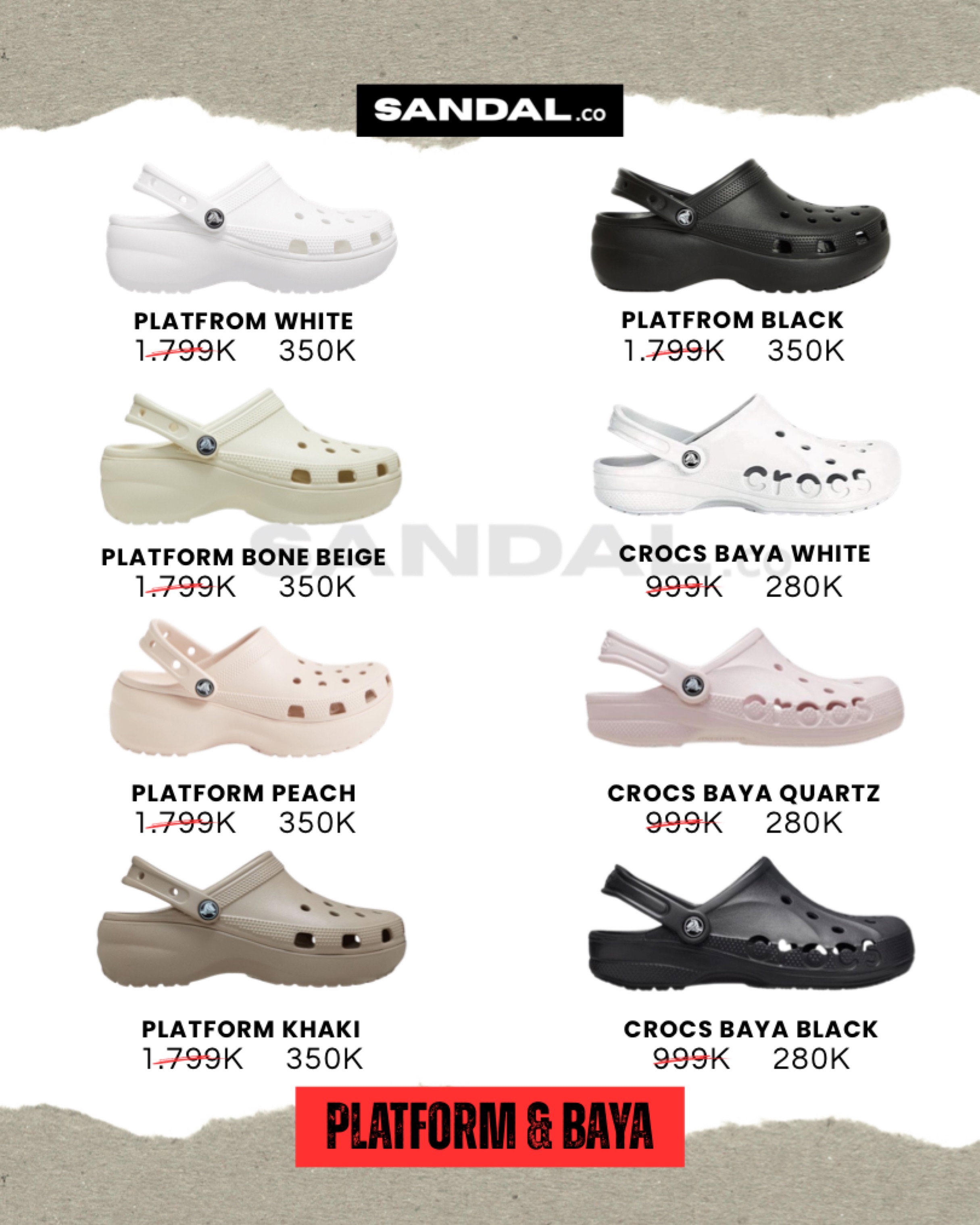 CROCS PLATFORM & CROCS BAYA_0