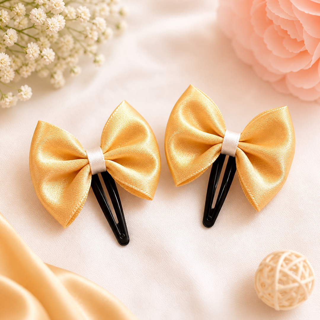 β¨ Satin Simple Tic Tac Bows