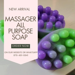 MASSAGER BATH SOAPS 4oz