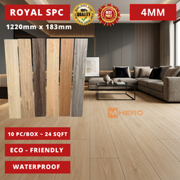 HERO ROYAL SPC FLOOR 4MM (10PC/24SQFT)