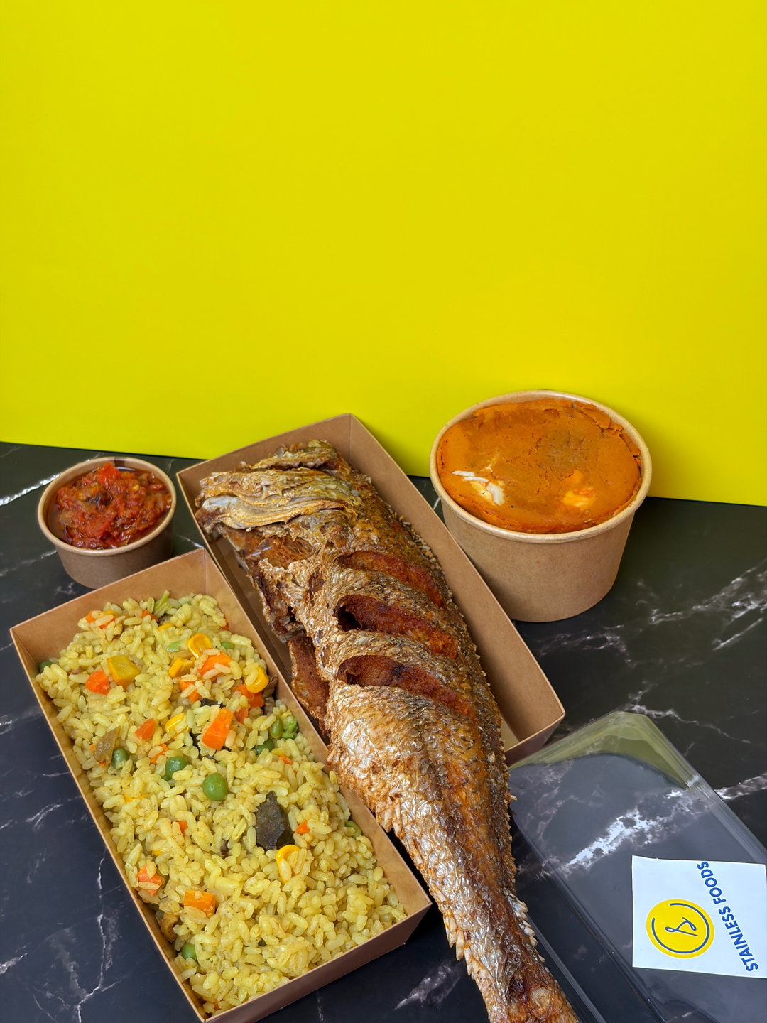 FRIED RICE FISH BOX