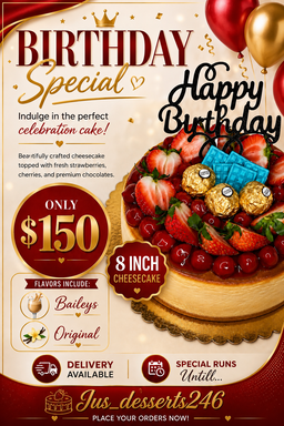 8 Inch Cheesecake Birthday Special