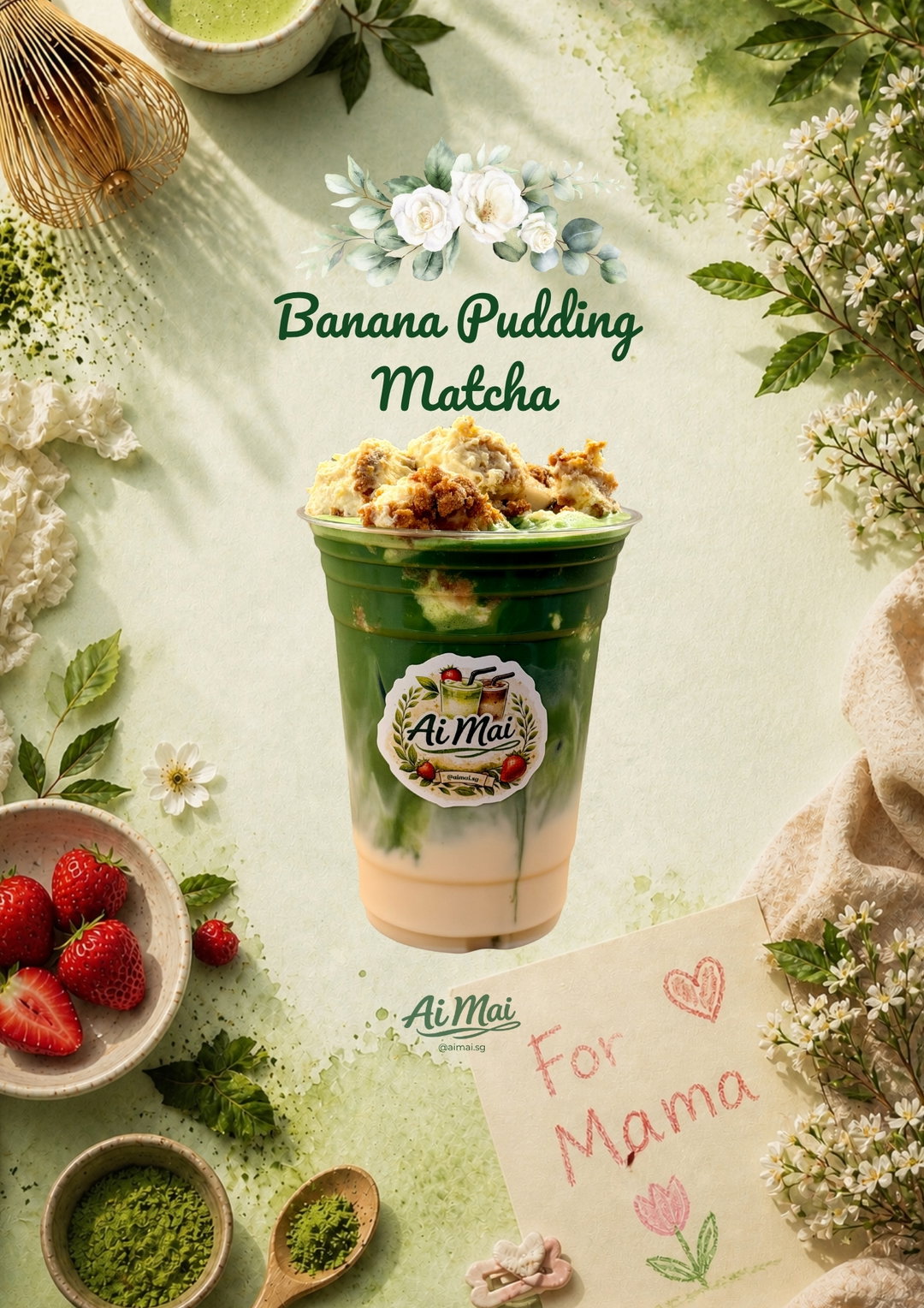 Banana Pudding Matcha (SEASONAL)