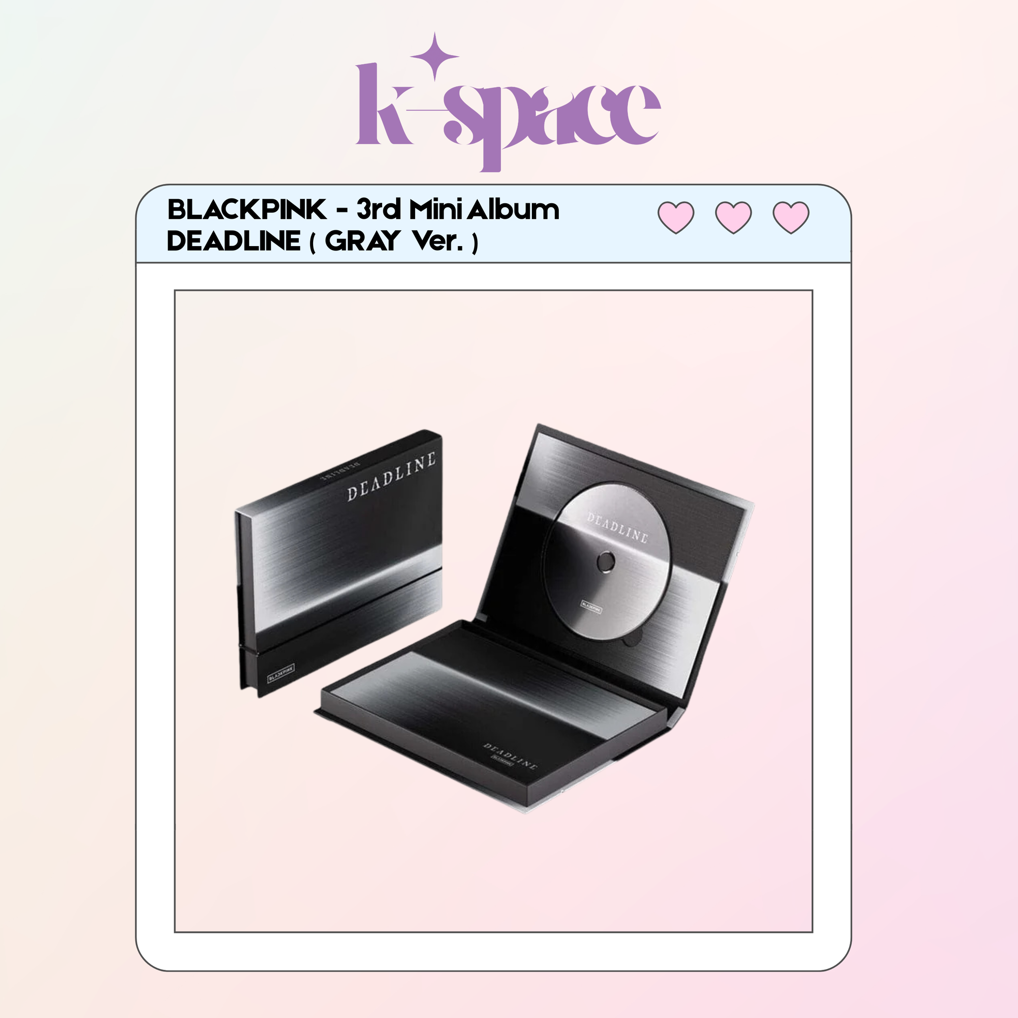 BLACKPINK - 3rd Mini Album DEADLINE ( GRAY Ver. )_0