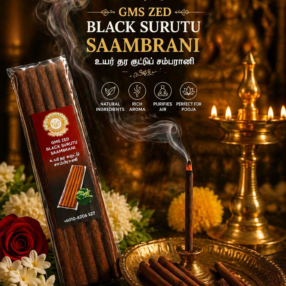 GMS ZED Black Surutu Saambrani | Aroma Asli & Bahan Semulajadi_0