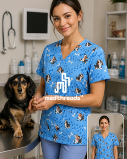 Puppy Promenade Printed Top