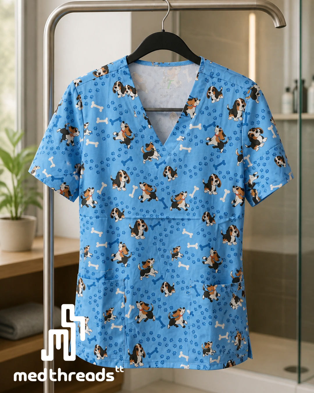 Puppy Promenade Printed Top_1