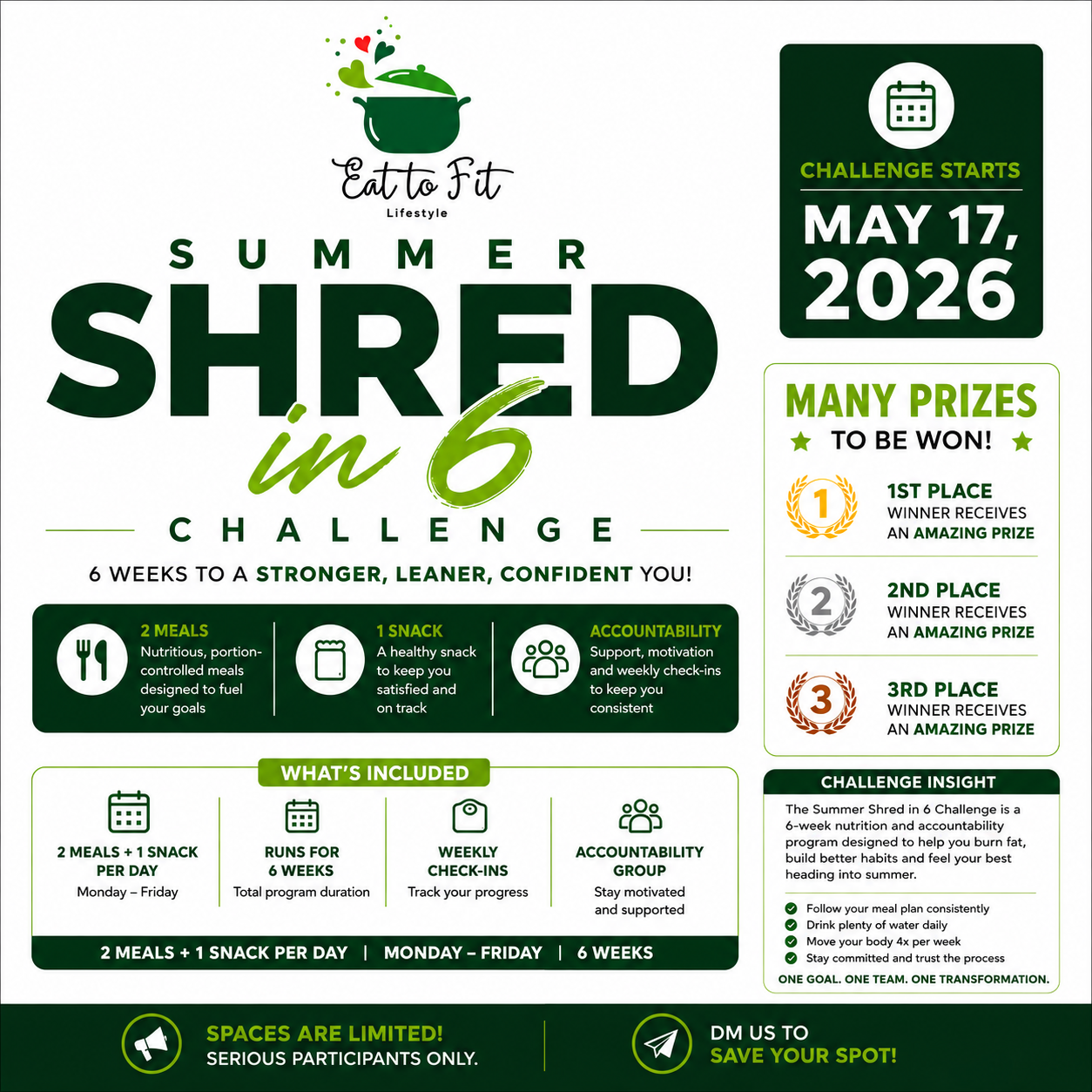 Shred in six