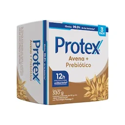 Jabón En Barra Protex Avena 110 Gr x 3 und