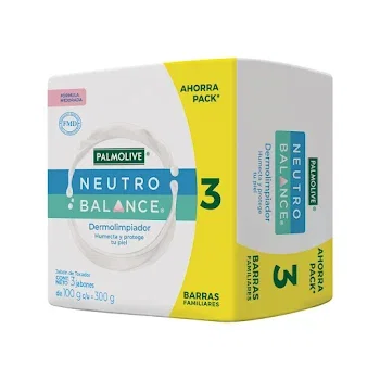 Jabón En Barra Palmolive Neutro Balance 100 Gr x 3 Und_0
