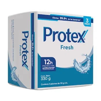 Jabón En Barra Protex Fresh 110 Gr x 3 Und