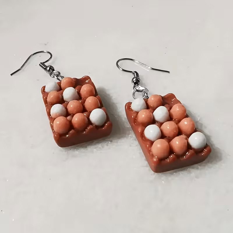 Egg Pendant Earrings